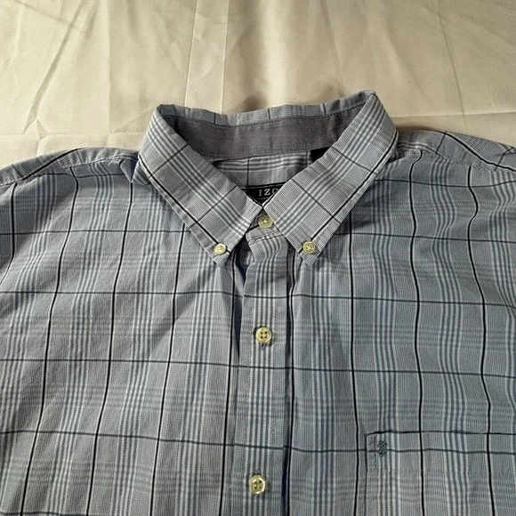 Izod Premium Essentials Size 2XL Men's Embroidered Pocket Logo Button Down Shirt - Picture 5 of 14